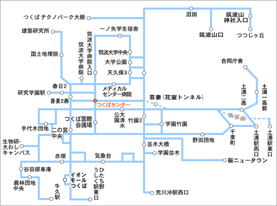 系統別時刻表 つくばセンター つくば駅発着系統 バス情報 関東鉄道 地域のふれあいパートナー